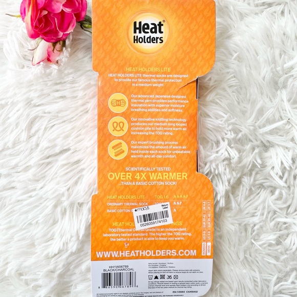New with tags HEAT HOLDERS (GENUINE) Thermal Sock with Brushed Inner for Warmth - Picture 3 of 3